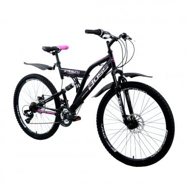 Boss Stealth 26 Mountain Bike - Black/Pink