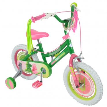 WICKED Kids 14" Bike + Removable Stabilisers & Tassels Age 3+
